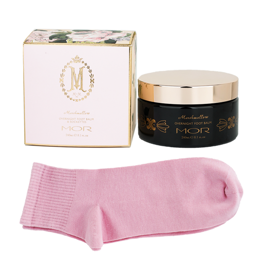 MOR Marshmallow Spa Overnight Foot Balm With Sockettes
