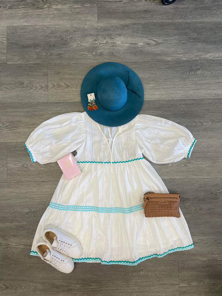 Annabelle Mini Dress - Summer Breeze Iris Maxi