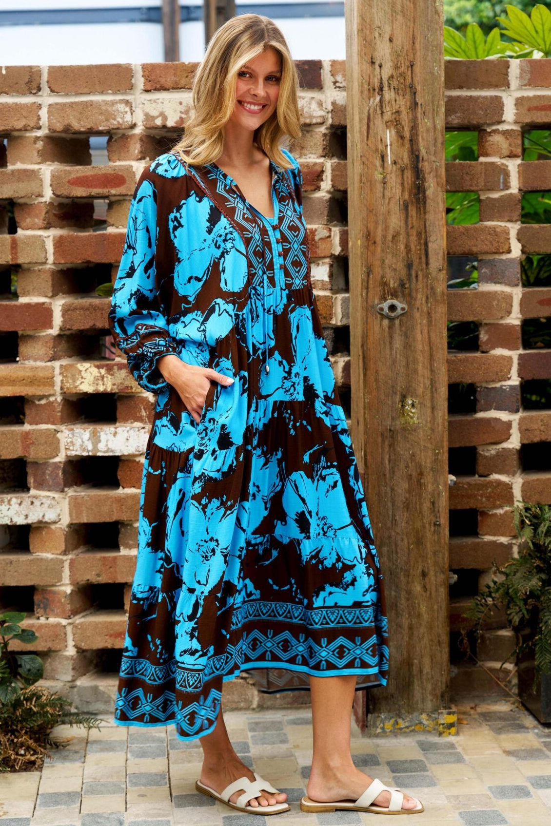 Boho Australia Caitlin Midi Dress | Laguna Bloom | Style House Style House Fashion Boho Australia Caitlin Midi Dress | Laguna Bloom | Style House Style House Fashion