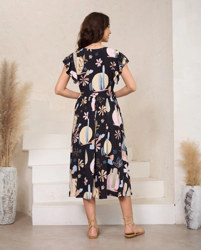 Chrissie Midi Dress - Desert Nights - Style House Fashion Iris Maxi