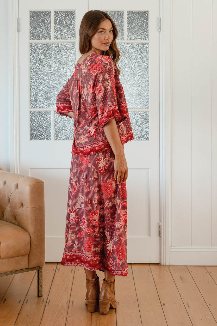 Jaase Woods Maxi Skirt with Drawstring Waist - Ziggy - Style House Fashion