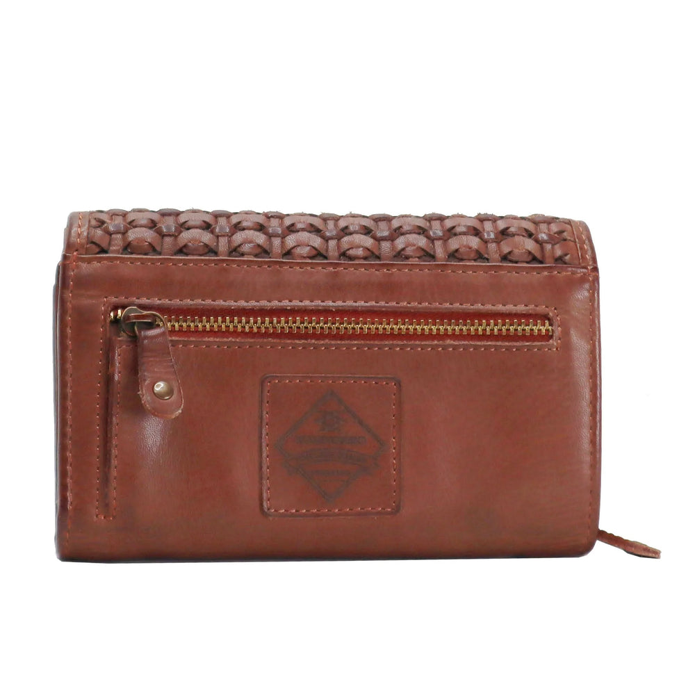 Dia Genuine Leather Wallet - Cognac - Style House Fashion