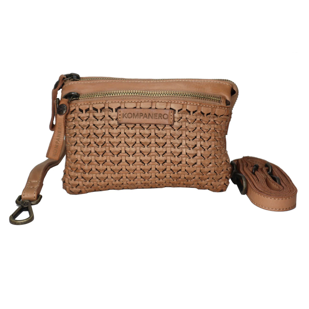 
            
                Load image into Gallery viewer, Dune Crossbody Genuine Leather Bag - Taupe Kompanero
            
        