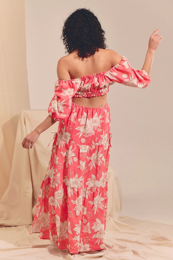 
            
                Load image into Gallery viewer, Eden Linen Maxi Dress - Hawaii Rose Collection - Style House Fashion
            
        
