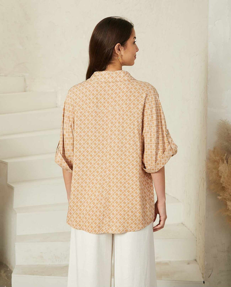 Elsie Shirt Blouse - Nala - Style House Fashion Iris Maxi