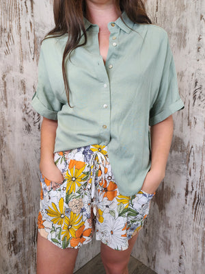 
            
                Load image into Gallery viewer, Elsie Shirt Blouse - Sage Style House Fashion
            
        