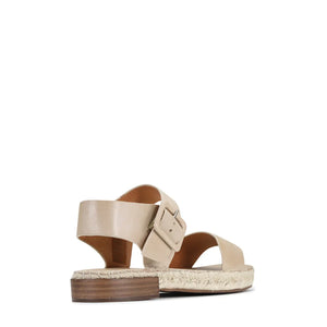 Espy Leather Espadrille Sandals - Ecru - Style House Fashion EOS Footwear