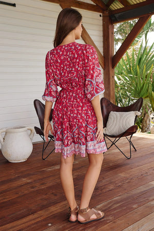 French Mini Dress - Ruby Rouge Collection Jaase