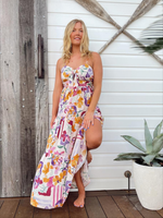 Jaase Bambi Maxi Dress with Adjustable Strap Shirred Back - Sweet Lilly - Style House Fashion Jaase Jaase Jaase Jaase