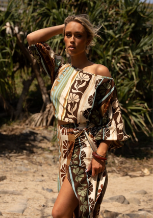 Jaase Zia Wrap Maxi Skirt - Cacao Mist - Style House Fashion Jaase Jaase Jaase