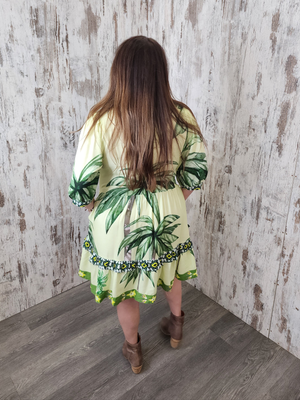 Joop & Gypsy Kelly Mini Dress V Neck Pockets - Palm Coast - Style House Fashion