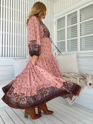 Jaase Teresa Maxi Dress Long Billowy Sleeve - Seraphina - Style House Fashion Jaase