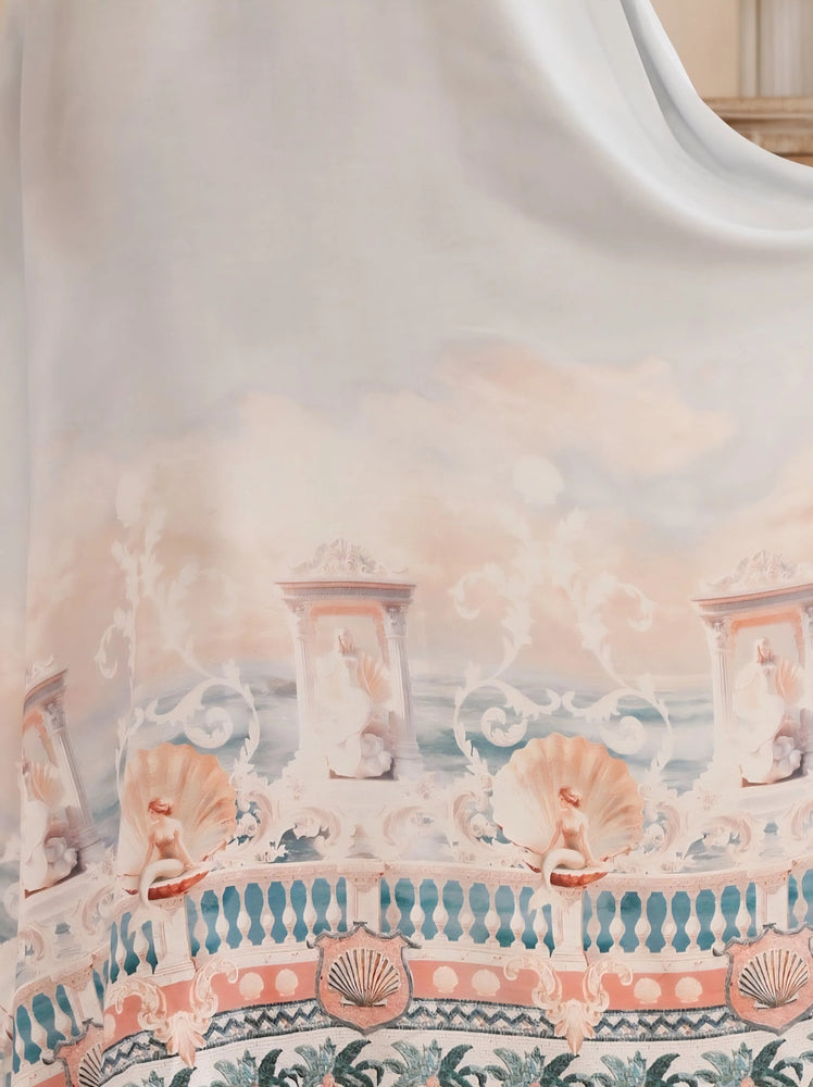 Iris Maxi Palazzo Pants with Drawstring Waist Wide Leg - Lorraine Iris Maxi