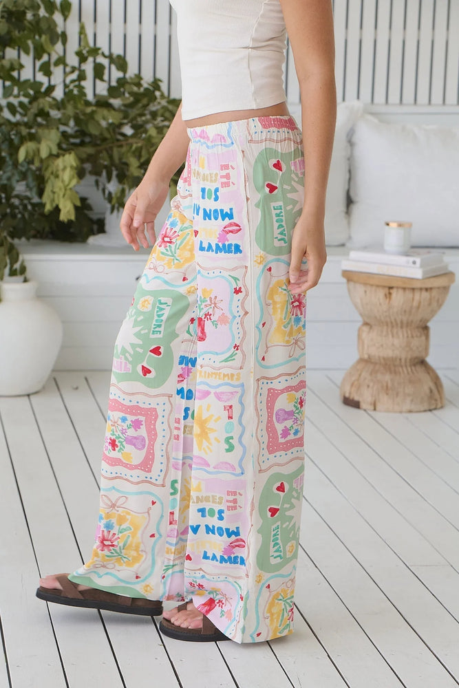 Jaase Clove Pants Wide Leg Drawstring Waist - La Mer - Style House Fashion Jaase Jaase Jaase
