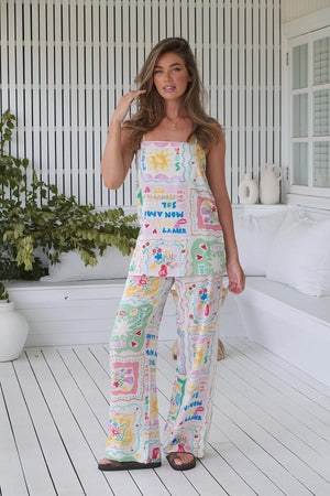 Jaase Clove Pants Wide Leg Drawstring Waist - La Mer - Style House Fashion Jaase Jaase Jaase