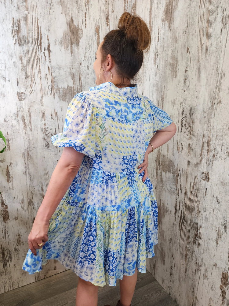 Jodie Mini Dress - Forget Me Not - Style House Fashion Iris Maxi