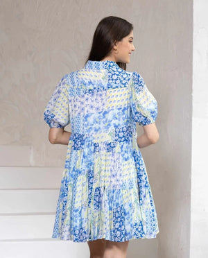 Jodie Mini Dress - Forget Me Not - Style House Fashion Iris Maxi