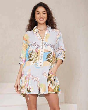 
            
                Load image into Gallery viewer, Joelle Playsuit - Maui Collection - Style House Fashion Iris Maxi
            
        