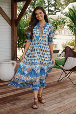 Kora Midi Dress - Saphire Sands Collection - Style House Fashion Jaase