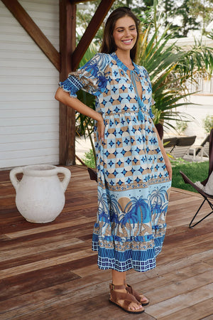 Kora Midi Dress - Saphire Sands Collection - Style House Fashion Jaase