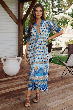 Kora Midi Dress - Saphire Sands Collection - Style House Fashion Jaase