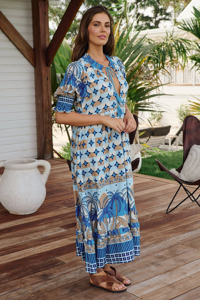 Kora Midi Dress - Saphire Sands Collection - Style House Fashion Jaase