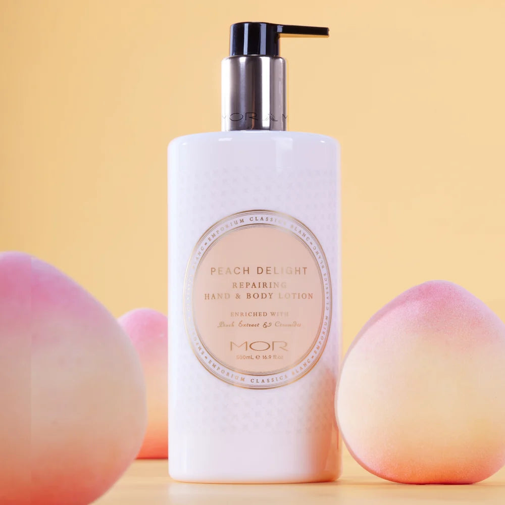 MOR Bougie Emporium Peach delight Hand And Body Wash 500ml MOR