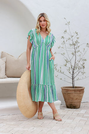 
            
                Load image into Gallery viewer, Mahlee Lurex Midi Dress - Style House Fashion Joop and Gypsy
            
        