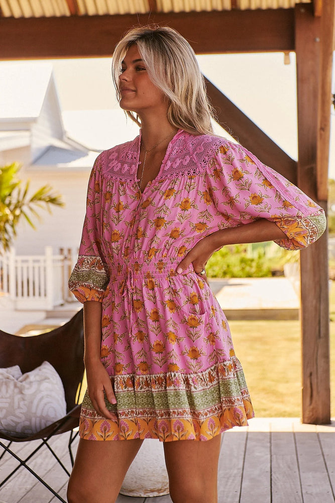 Olivia Mini Dress - Blushing Meadow Collection Jaase