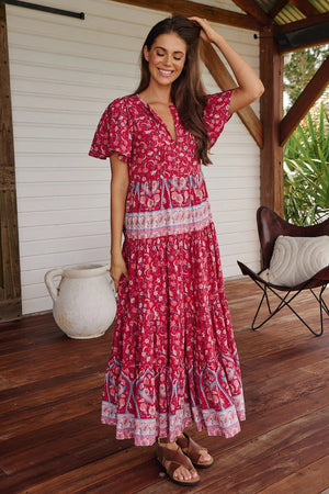 Olli Maxi Dress - Ruby Rouge Collection Jaase