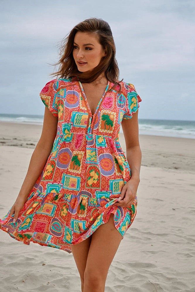 Reece Mini Dress - Sicily Collection - Style House Fashion Jaase