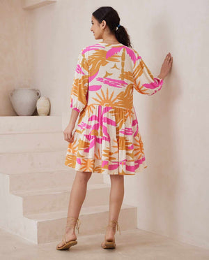 Rhi Mini Dress - Fuscia Sunset - Style House Fashion Iris Maxi