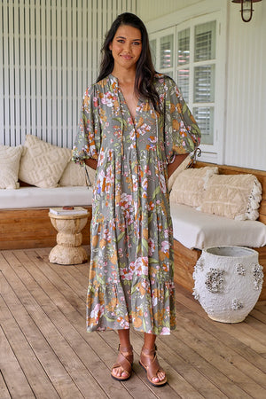 
            
                Load image into Gallery viewer, Ria Maxi Dress - Rosemary Collection Jaase
            
        
