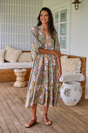 
            
                Load image into Gallery viewer, Ria Maxi Dress - Rosemary Collection Jaase
            
        