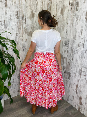 Sasha Maxi Skirt - Pink Blossom Style House Fashion