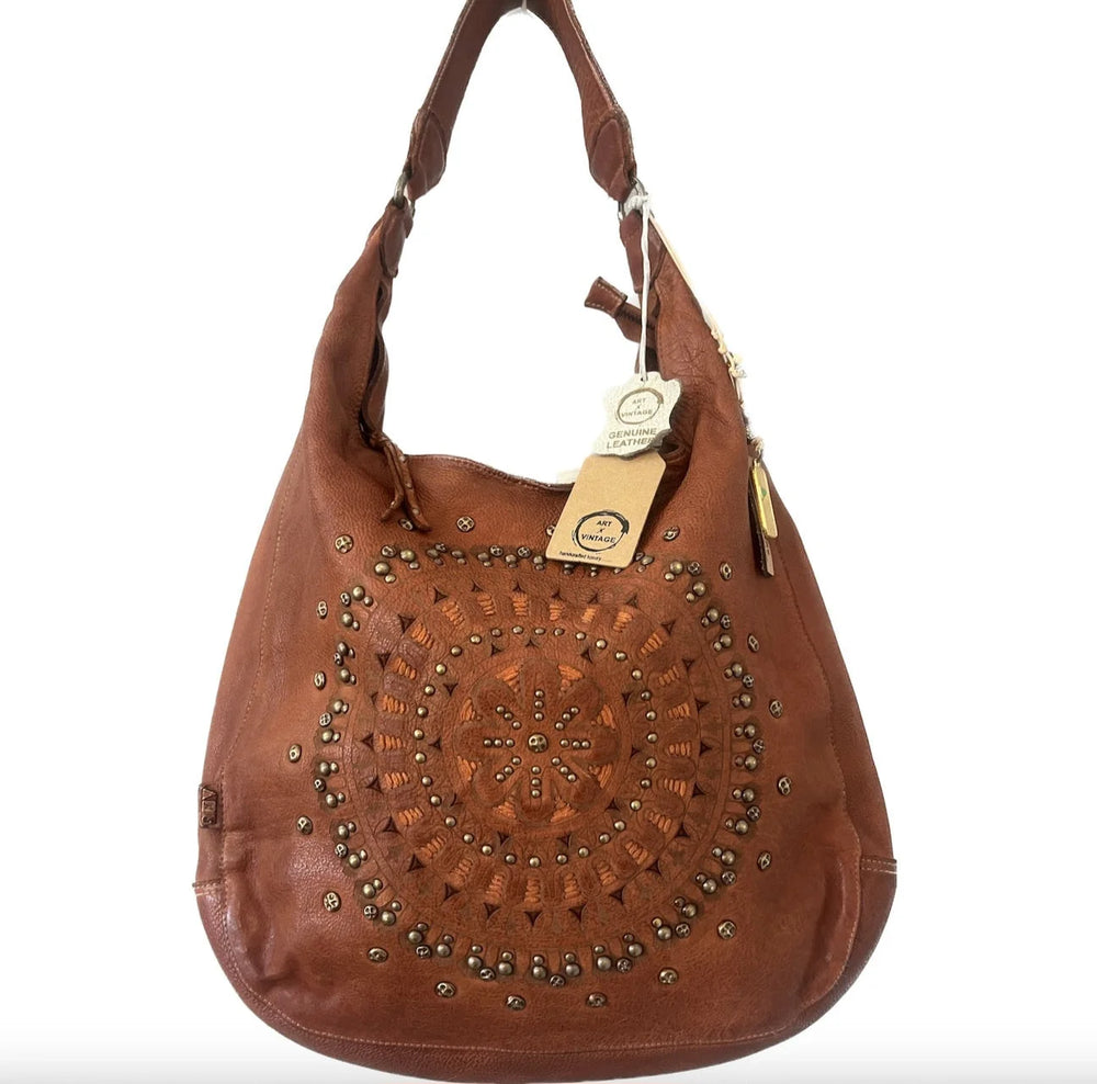 Sedona Tote Leather Shopper Bag by ArtNVintage - Tan ArtNVintage