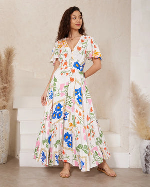 Stacey Maxi Dress - Millia - Style House Fashion Iris Maxi