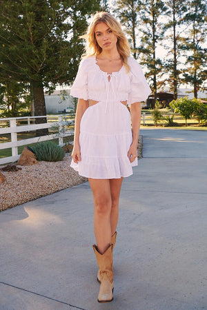 
            
                Load image into Gallery viewer, Summer Linen Mini Dress - Wilder Collection Statement By Jaase
            
        