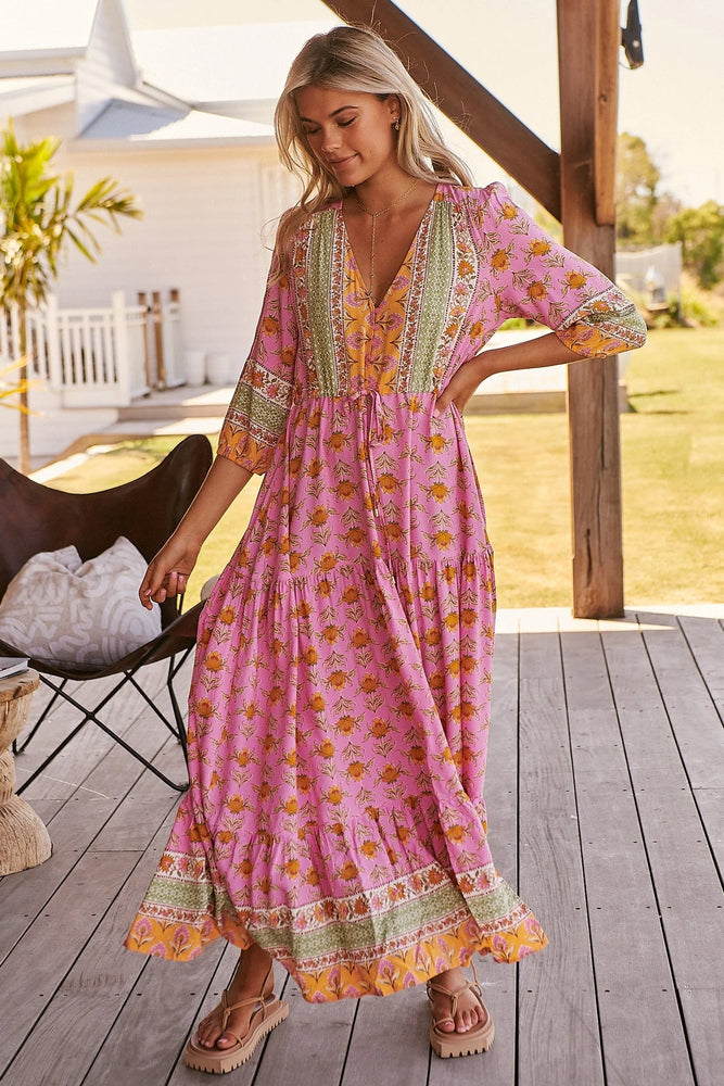 Tessa Maxi Dress - Blushing Meadow Collection Jaase