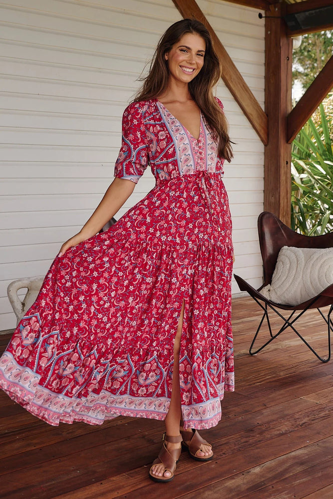 Tessa Maxi Dress - Ruby Rouge Collection Jaase