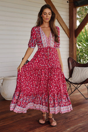 Tessa Maxi Dress - Ruby Rouge Collection - Style House Fashion Jaase