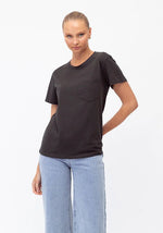 Vintage T'Shirt with Pocket - Charcoal Paper Heart
