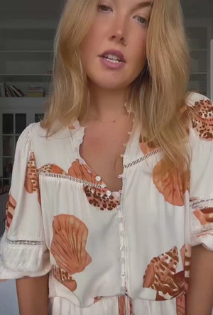 
            
                Load and play video in Gallery viewer, Jaase Cyra Top Blouse with Lace Insert Sleeve Button Front - Marcel
            
        