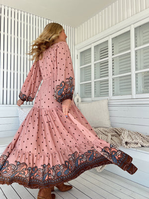 Jaase Teresa Maxi Dress Long Billowy Sleeve - Seraphina - Style House Fashion Jaase