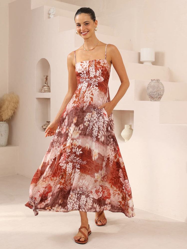 Iris Maxi Collette Maxi Dress with Square Neckline Pockets Spaghetti Strap - Rylee - Style House Fashion Iris Maxi Iris Maxi Iris Maxi Iris Maxi Iris Maxi Iris Maxi
