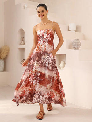 Iris Maxi Collette Maxi Dress with Square Neckline Pockets Spaghetti Strap - Rylee - Style House Fashion Iris Maxi Iris Maxi Iris Maxi Iris Maxi Iris Maxi Iris Maxi