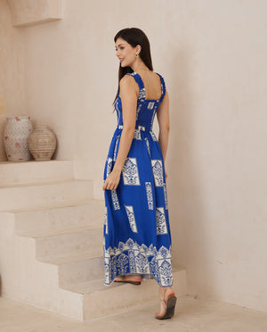 Iris Maxi Allira Maxi Dress - Blue Flourish - Style House Fashion