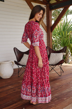 Tessa Maxi Dress - Ruby Rouge Collection - Style House Fashion Jaase