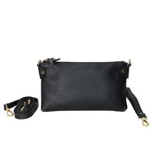 Adessa Derby Genuine Leather Crossbody Wallet Bag - Style House Fashion Kompanero Kompanero