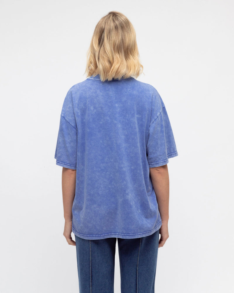 Paper Heart Mermaid Slightly Oversized Vintage T-Shirt - Blue - Style House Fashion Paper Heart